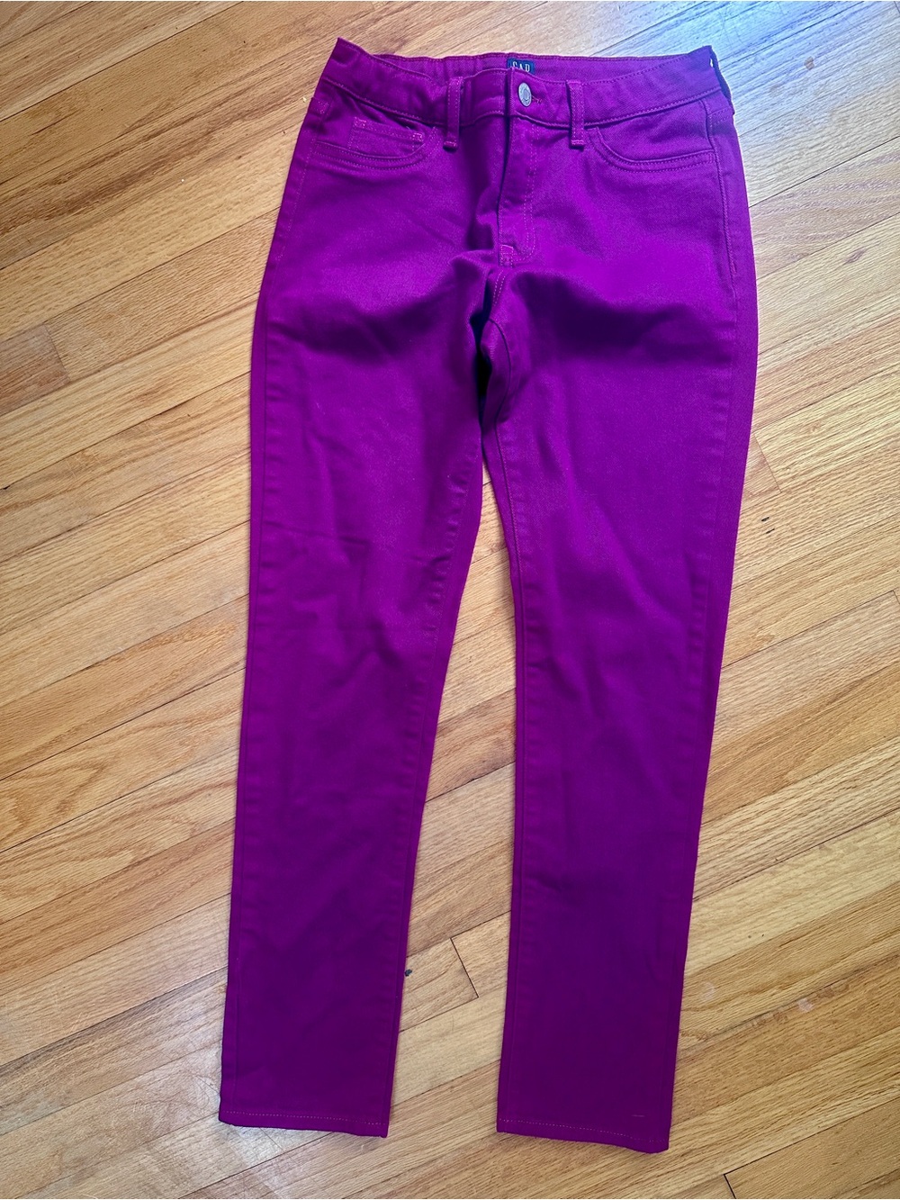 GAP Magenta Stretch Super Skinny Jeans